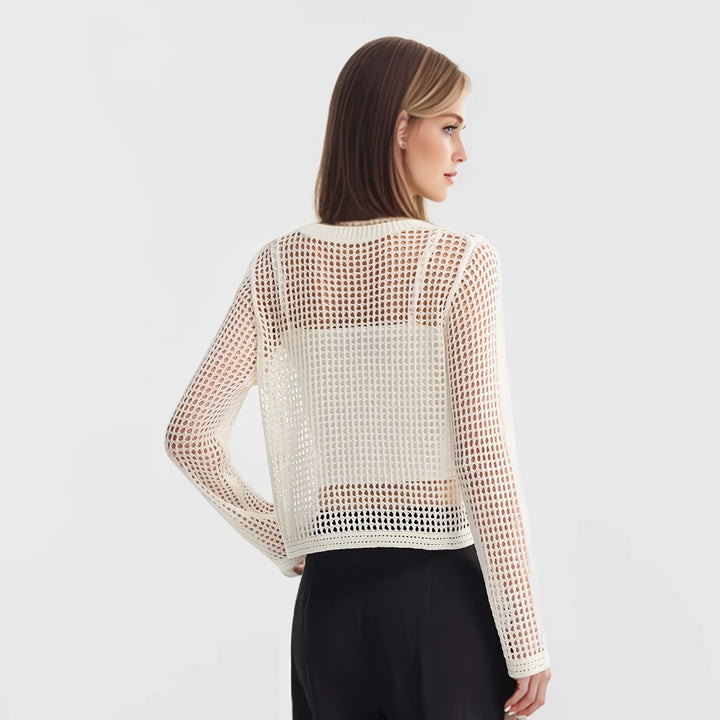 Elegant Women's Mesh Top