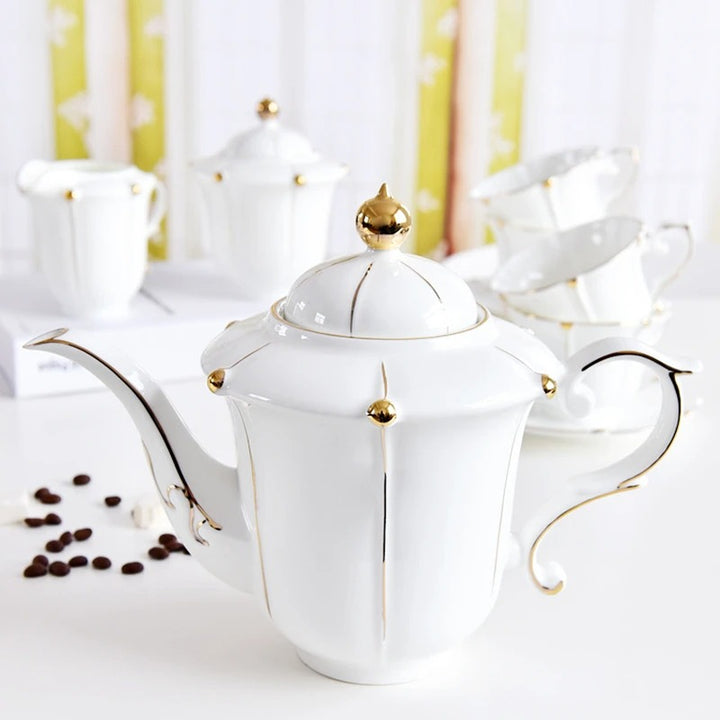 Elegant European Porcelain Tea Set