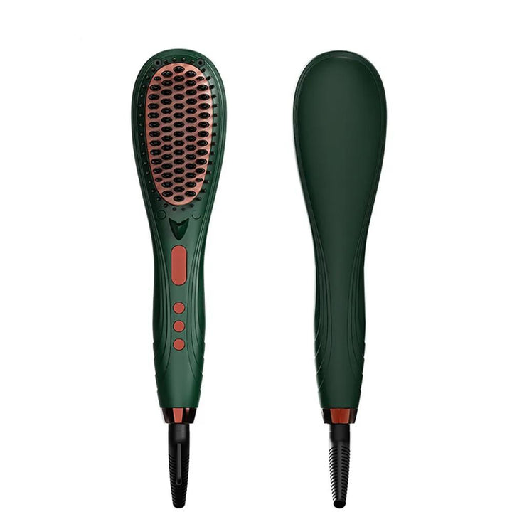 Electric Hair Straightener & Curler Brush