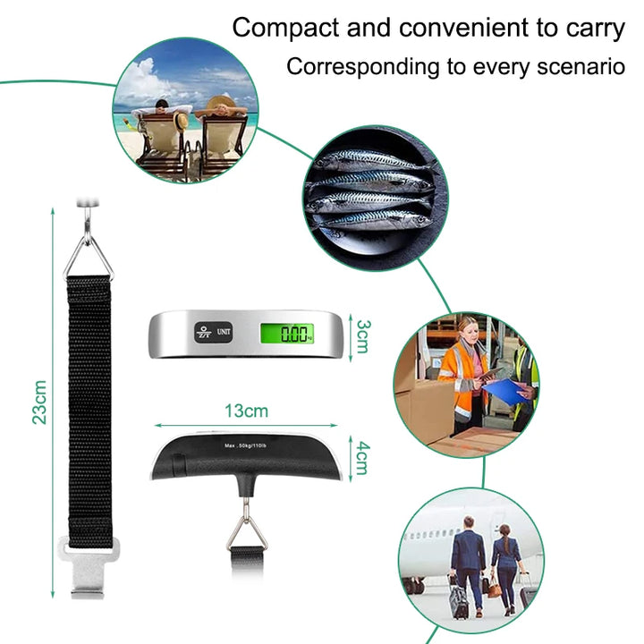 Portable LCD Digital Hanging Luggage Scale