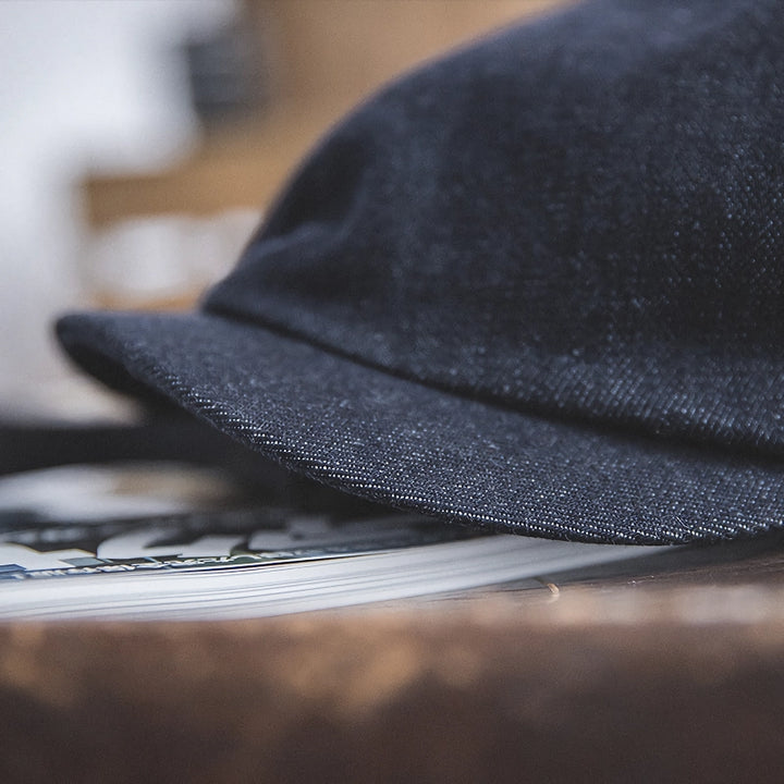 Vintage Denim Newsboy Cap