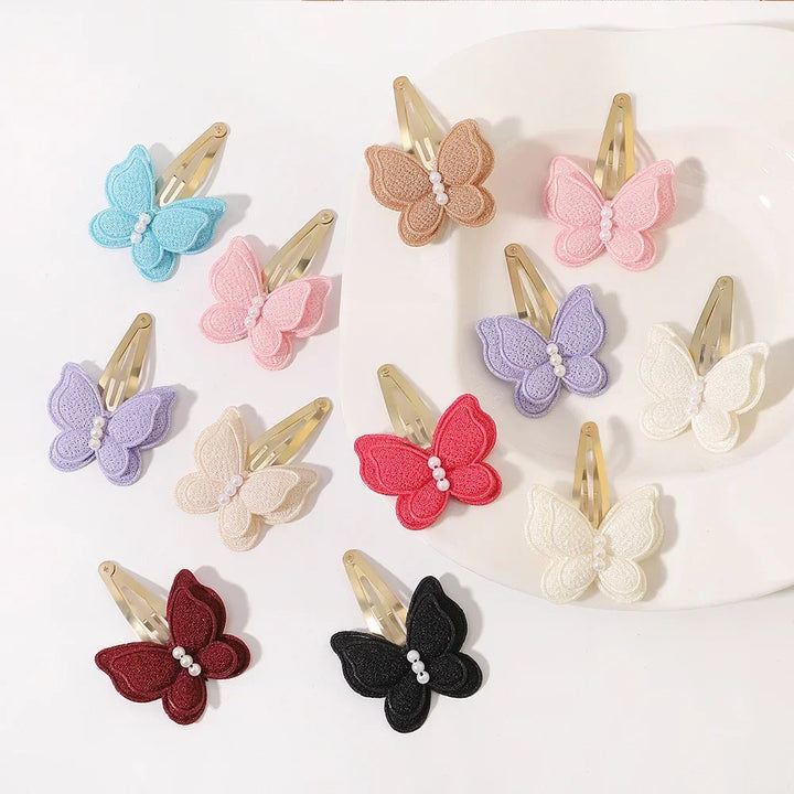 2pcs Butterfly Hair Clips for Girls