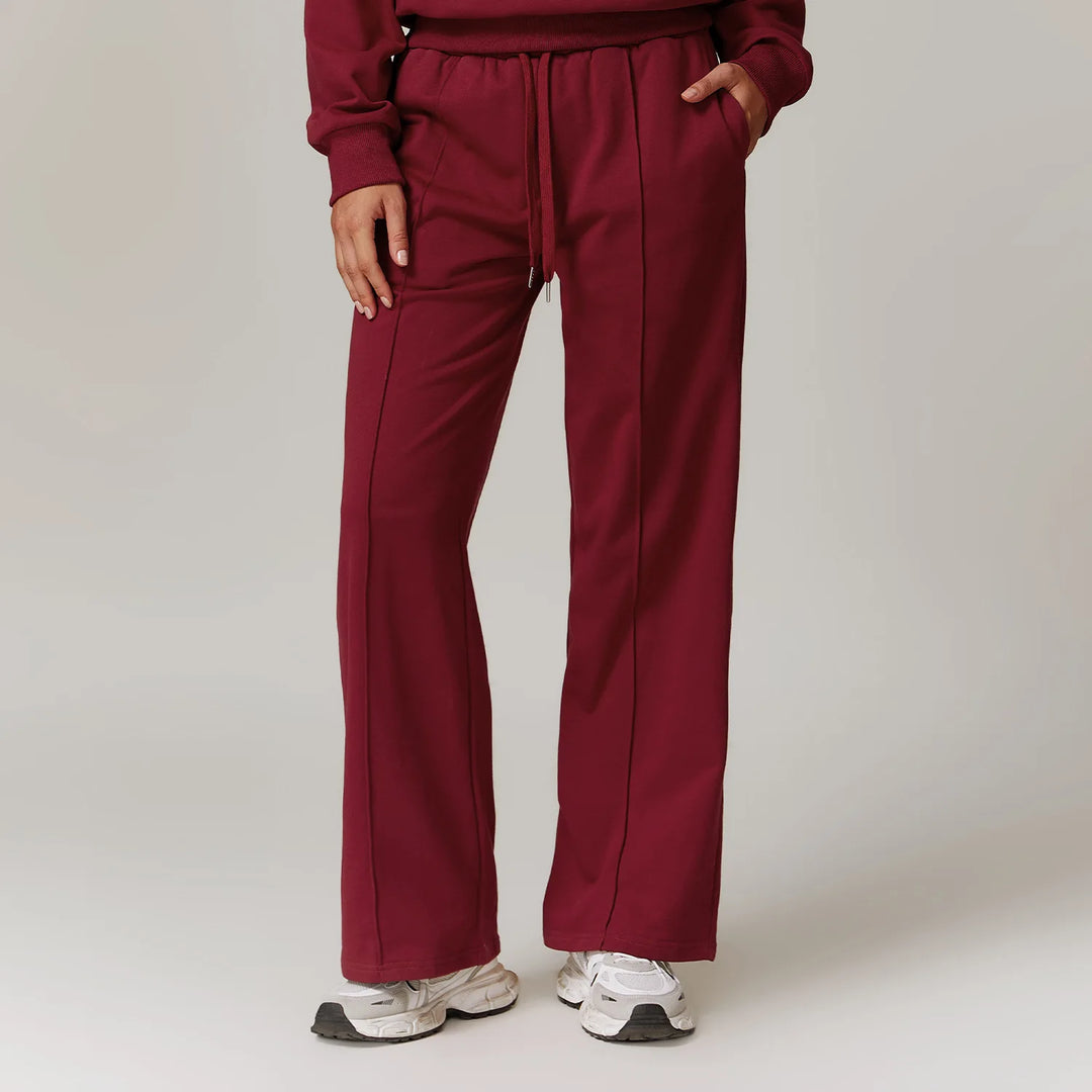 High-Waisted Loose Fit Women's Sweatpants with Pockets