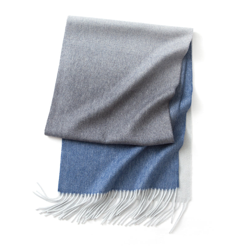 Luxurious Cashmere Scarf with Tassels - Versatile Wrap and Shawl