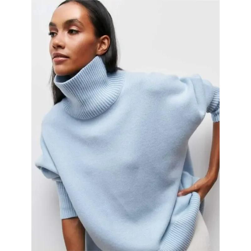 Elegant Autumn-Winter Turtleneck Sweater for Women