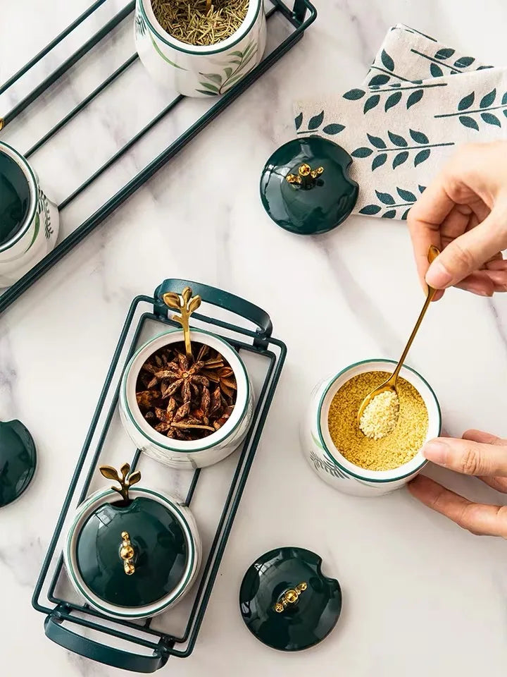 Japanese Style Ceramic Seasoning Jar