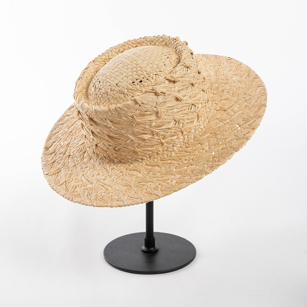 Elegant Handmade Raffia Sun Hat