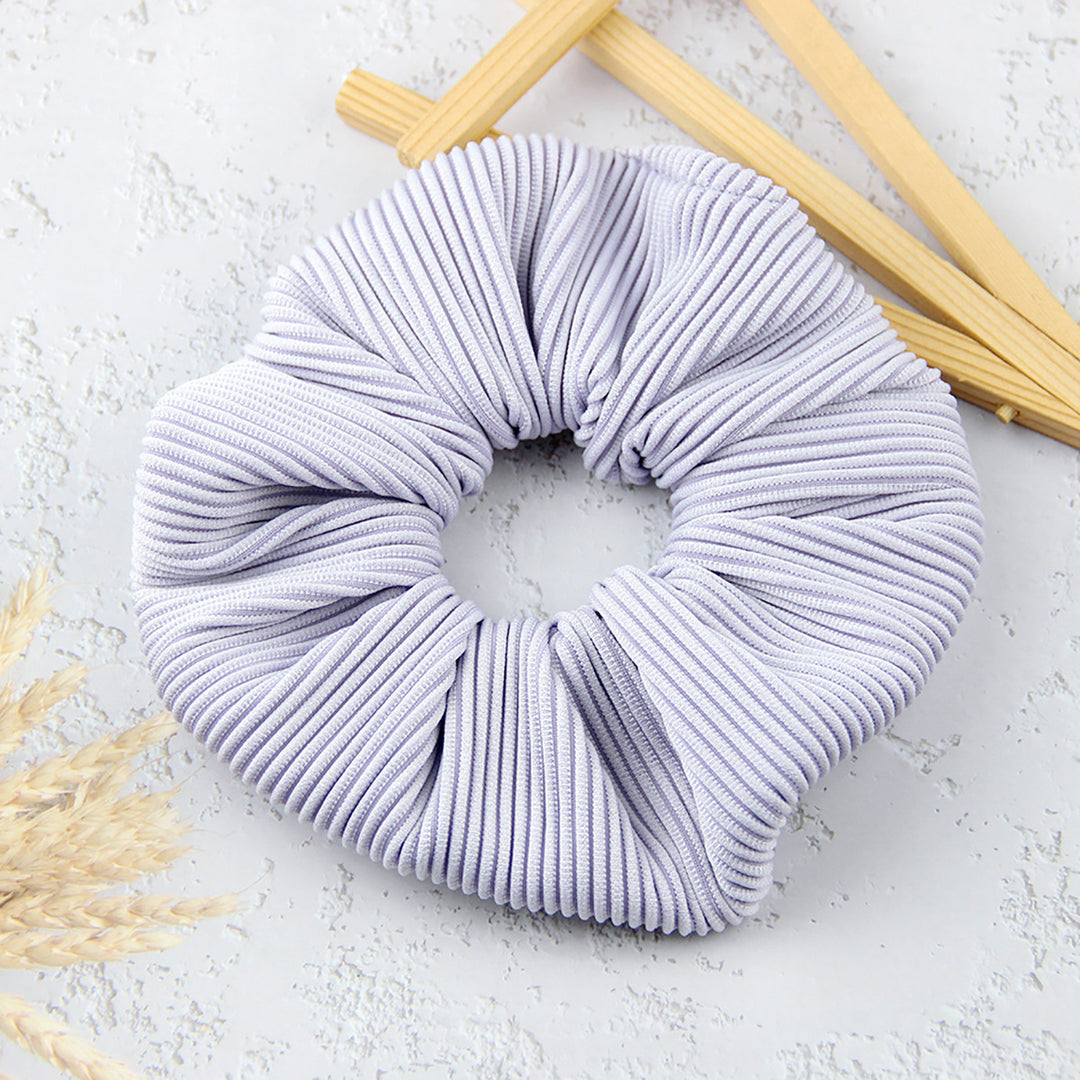 Striped Flannel Headflower Scrunchie