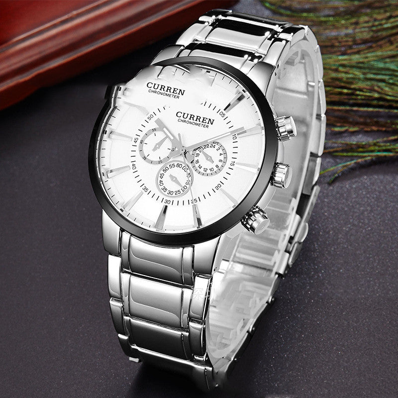 Three-eye Six-needle Temperament High-end Watch