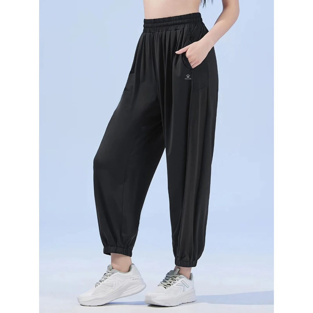 Women’s Quick-Dry Outdoor Yoga Pants - Summer Ice Silk Sweatpants