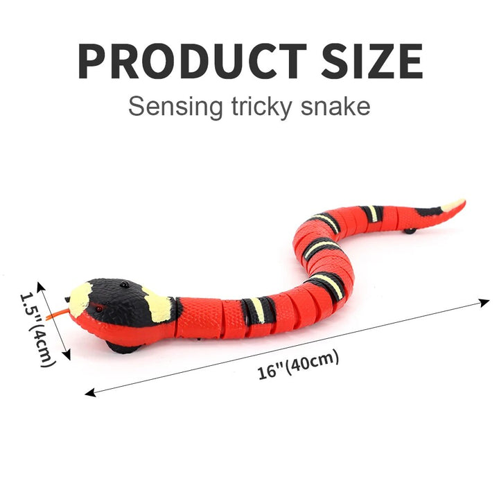 USB Rechargeable Smart Sensing Snake Toy for Cats & Dogs