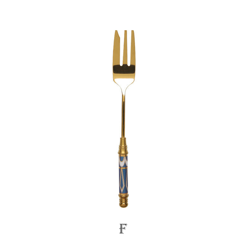 Elegant Gold Dessert Fork