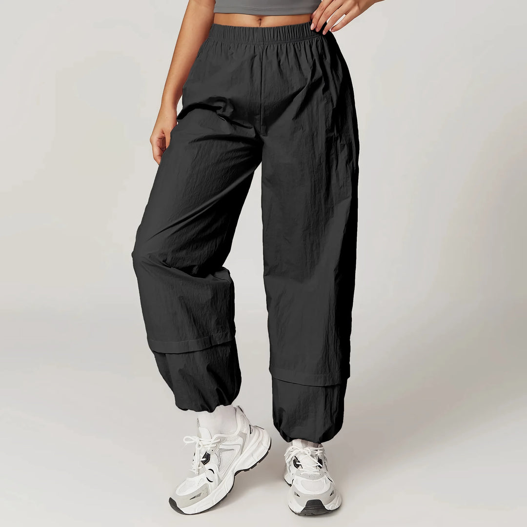 High Waist Flared Cargo Yoga Pants for Women