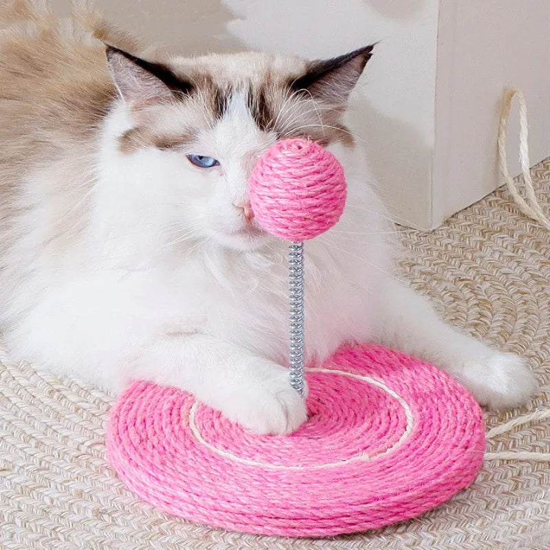 Cat Scratch Board with Sisal Ball Toy