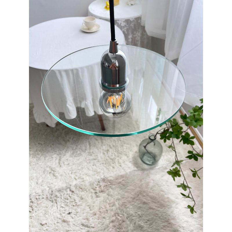 Modern Clear Glass Pendant Light for Dining & Bedrooms