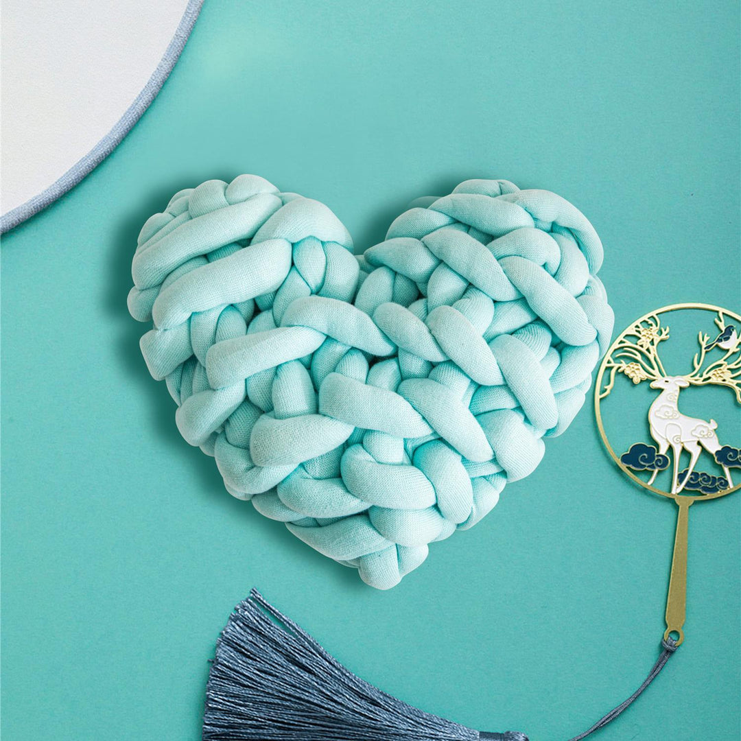 Heart-Shaped Decorative Knot Cushion