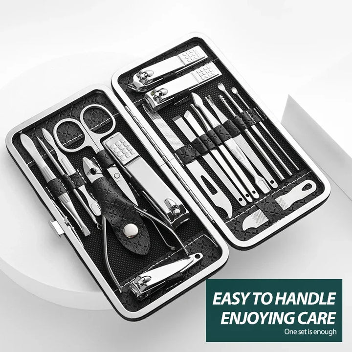 19-Piece Professional Nail Clipper and Grooming Set