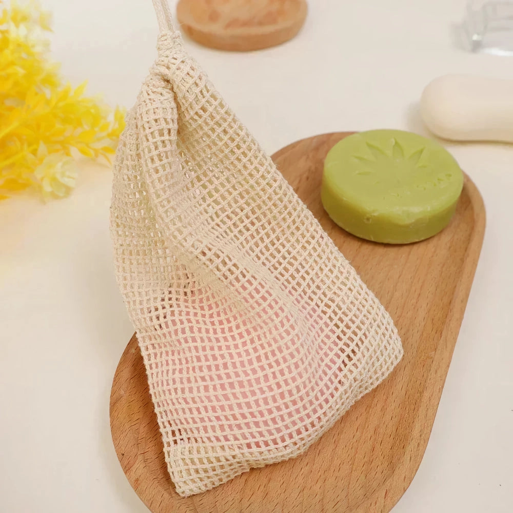 Natural Sisal Soap Bag Exfoliating Soap Saver Pouch Holder