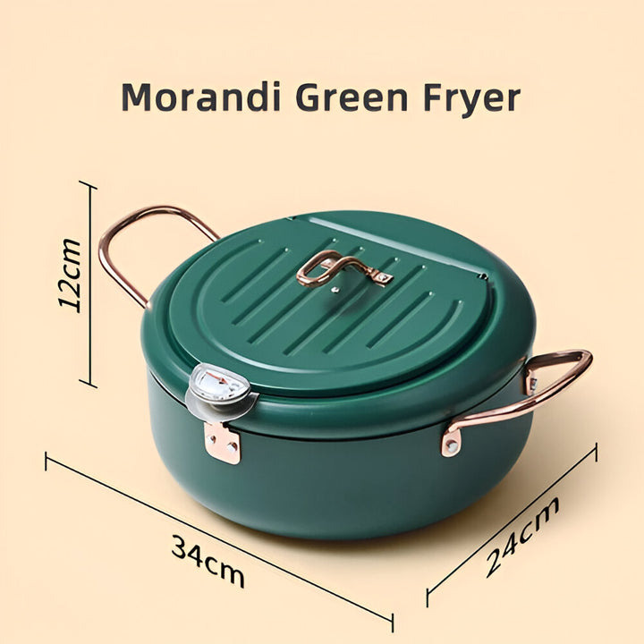 Stainless Steel Oil Frying Pot with Temperature Control