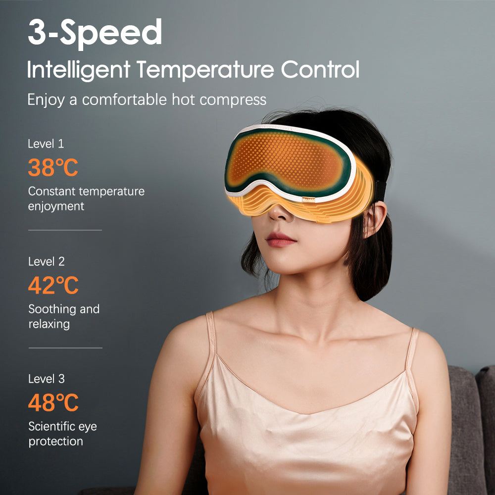 Wireless Graphene Heating Eye Mask with 3D Massage