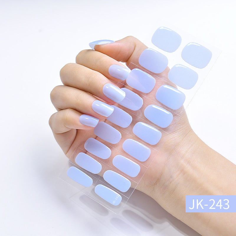 Ice Transparent Cat Eye Aurora Wear Nail Tip Nail Stickers