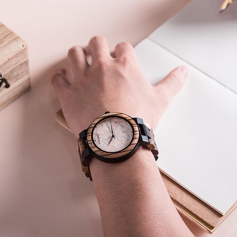 Casual Fashion Wooden Watch - Trendha