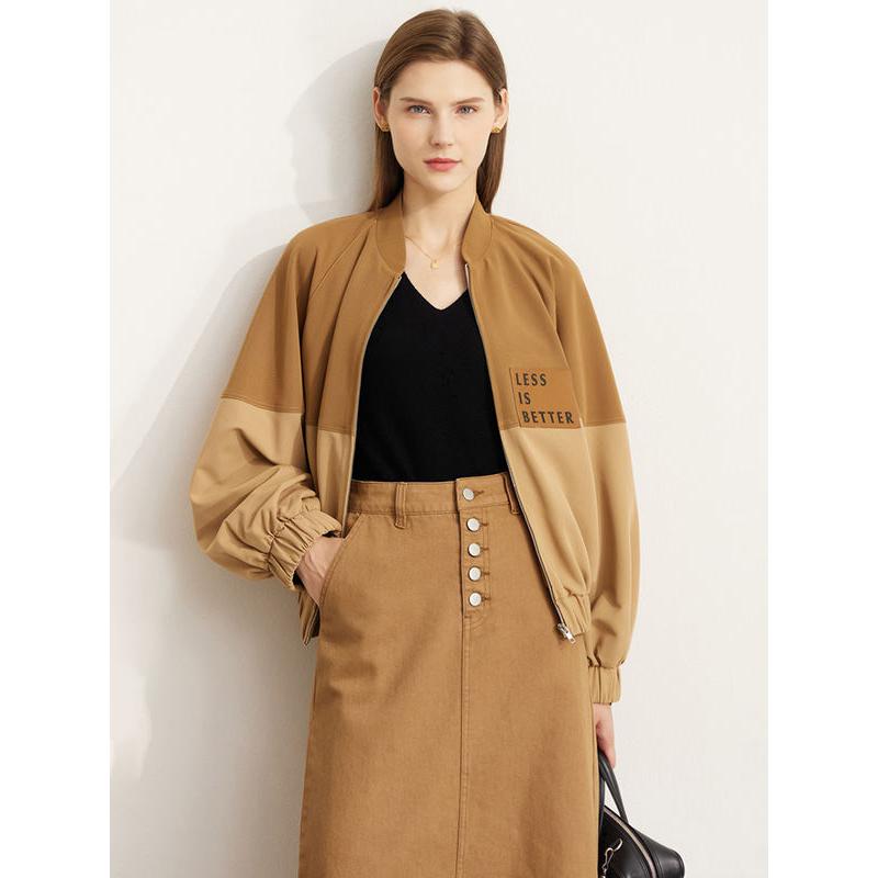 Minimalist Spring Fashion Lantern Sleeve Loose Jacket