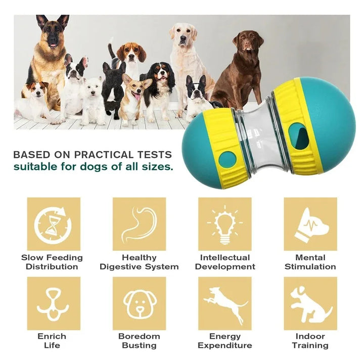 Interactive Dog Puzzle Tumbler Toy