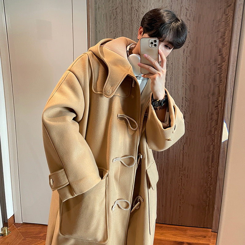 Men's Medium And Long Vintage Trench Coat