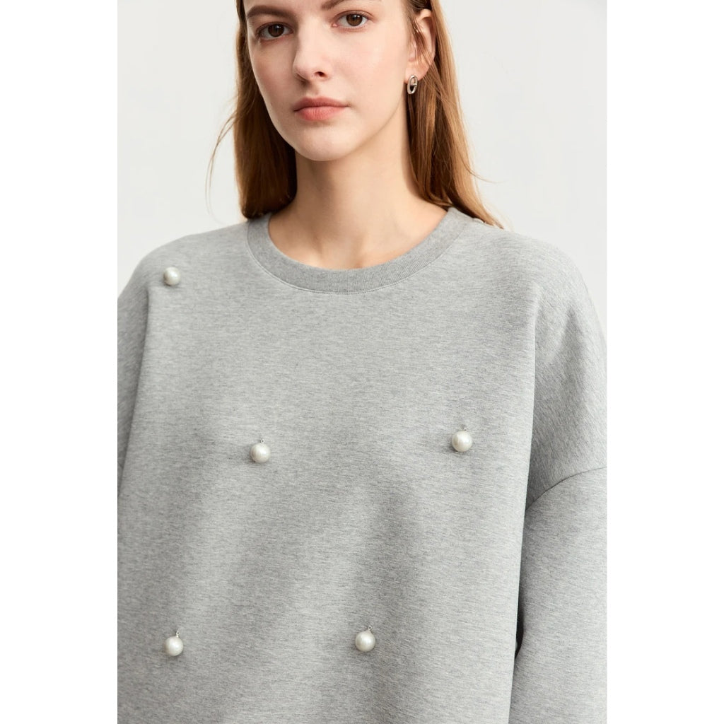 Oversized Casual Crew Neck Sweatshirt