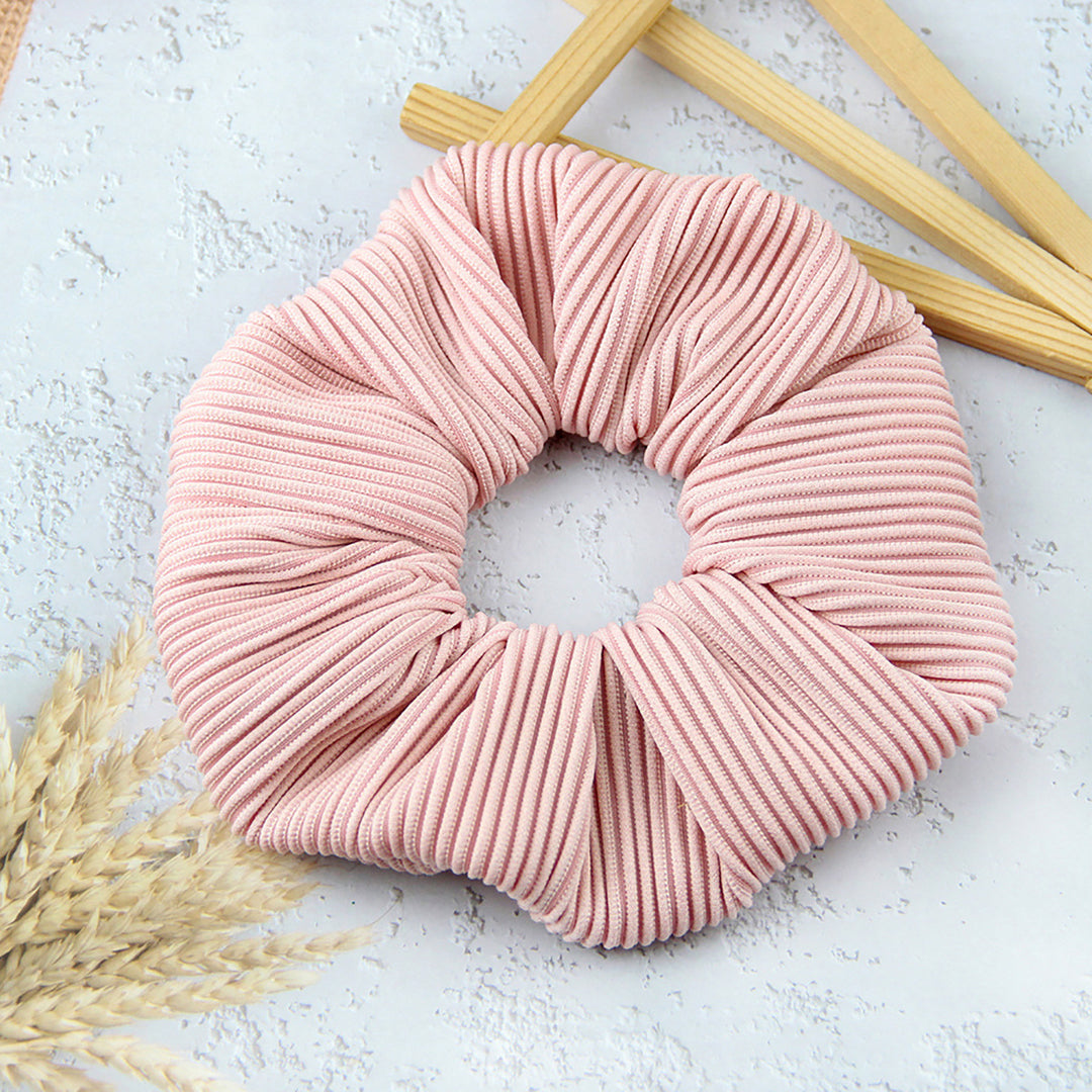 Striped Flannel Headflower Scrunchie