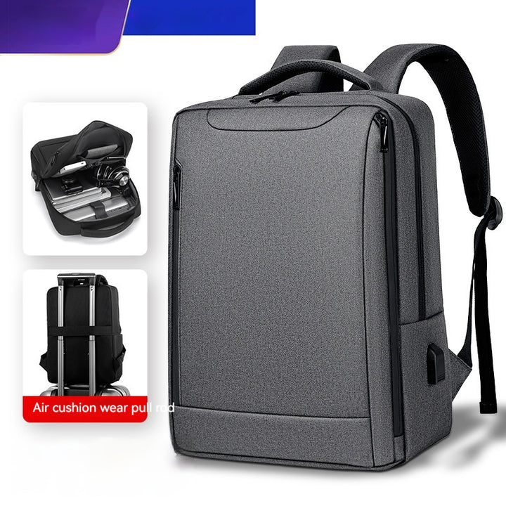 Cross-border In Stock Wholesale Men's Fashion Backpack Casual Travel Backpack Commuter Large Capacity Bag