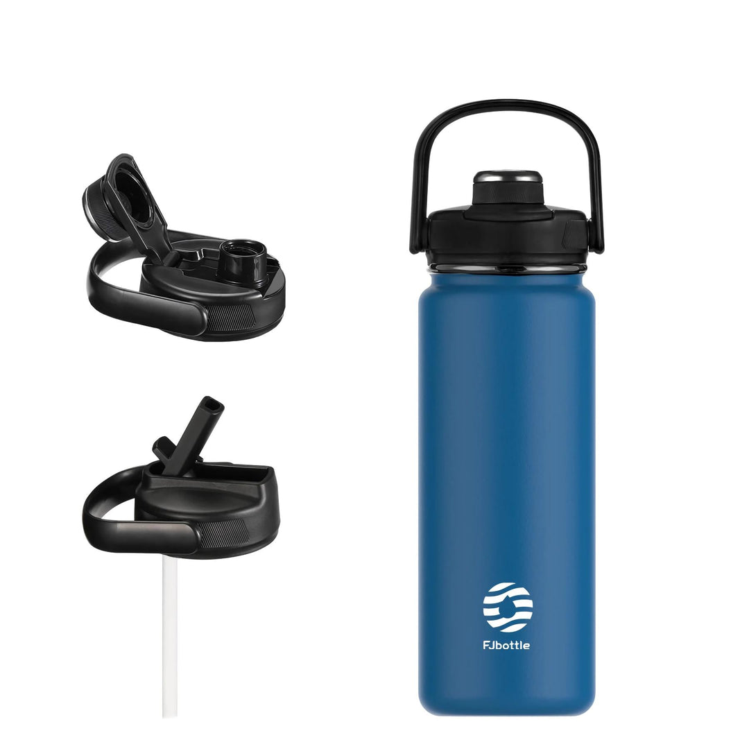 Sport Stainless Steel Insulated Water Bottle with Straw and Handle Lid - 950/1200ml