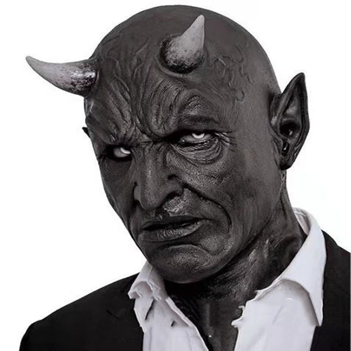 Halloween New Horn Demon Mask Latex Headgear