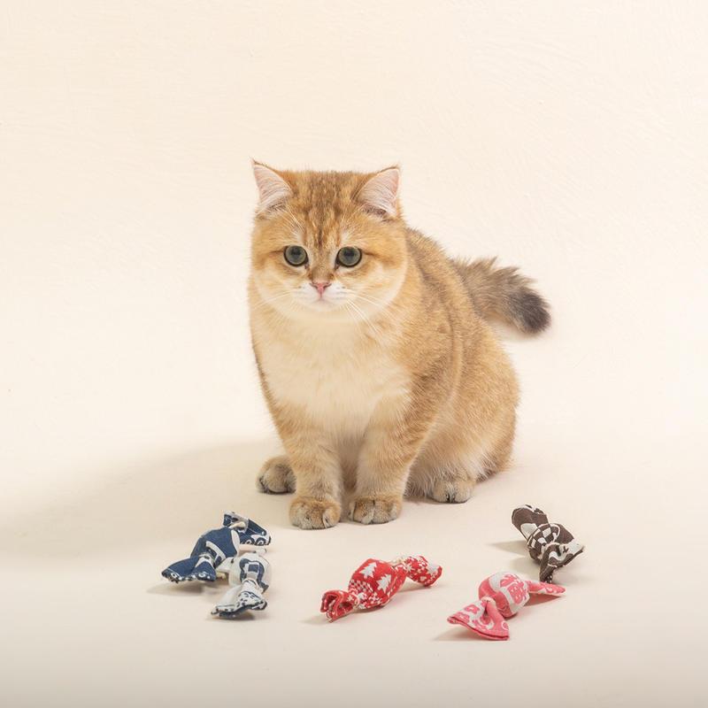 Interactive Cat Chew Toy with Bells & Catnip