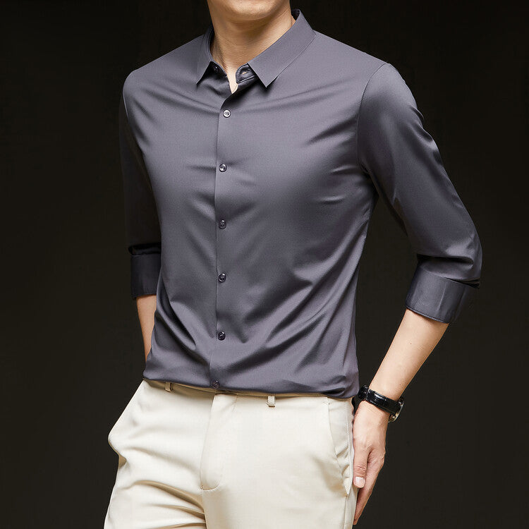 Business Formal Wear Autumn New Black Casual Shirt