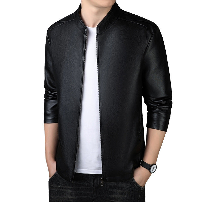 PU Leather Coat Men's Leather Jacket