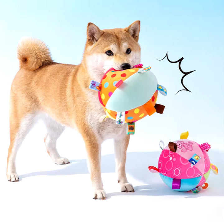 Interactive Plush Ringing Ball Toy for Dogs