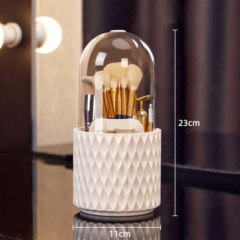 360° Rotating Makeup Brush Storage Box