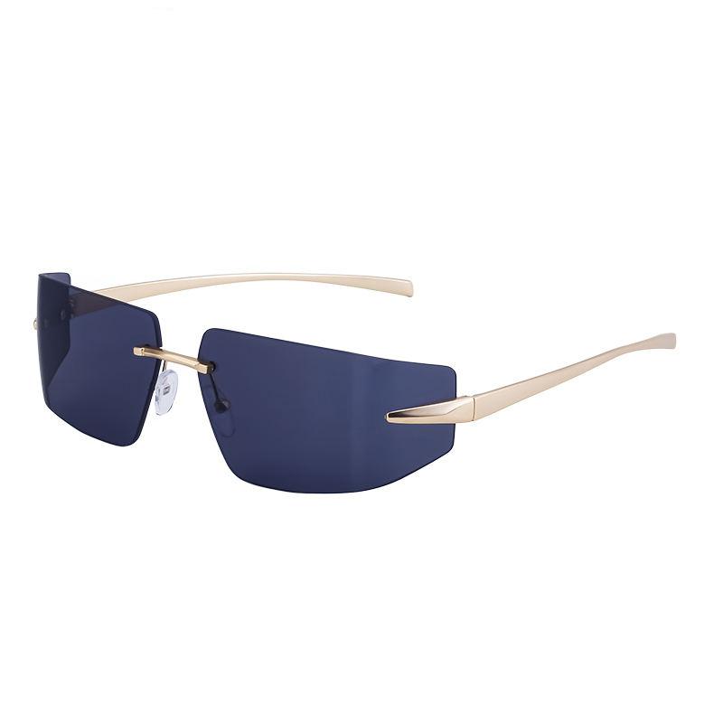 Luxury Rimless Rectangular Sunglasses