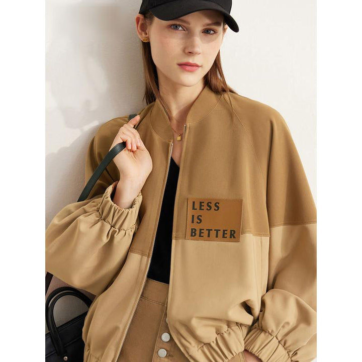 Minimalist Spring Fashion Lantern Sleeve Loose Jacket