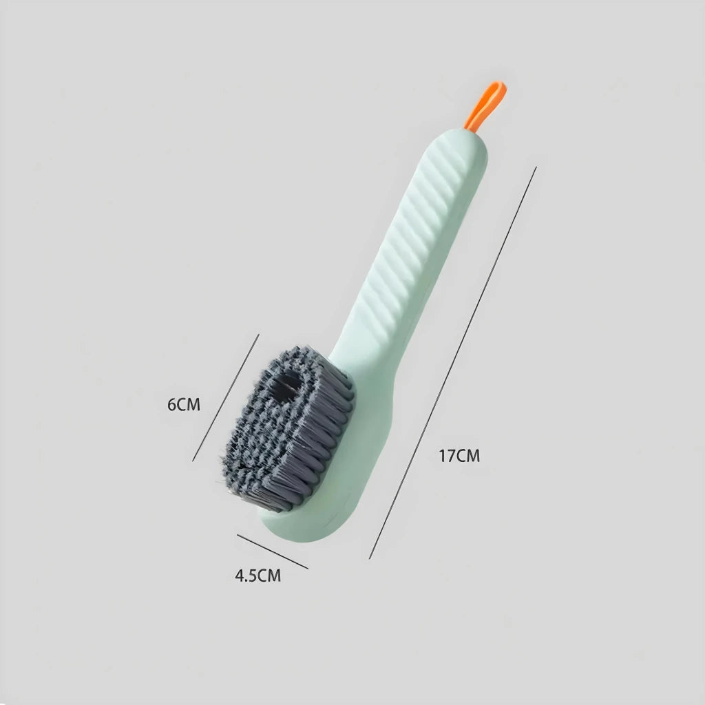 Automatic Liquid Discharge Multifunction Shoe Brush - Deep Cleaning Soft Bristles