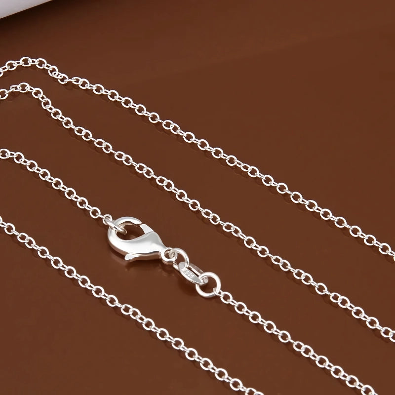 925 Sterling Silver Rolo Chain Necklace