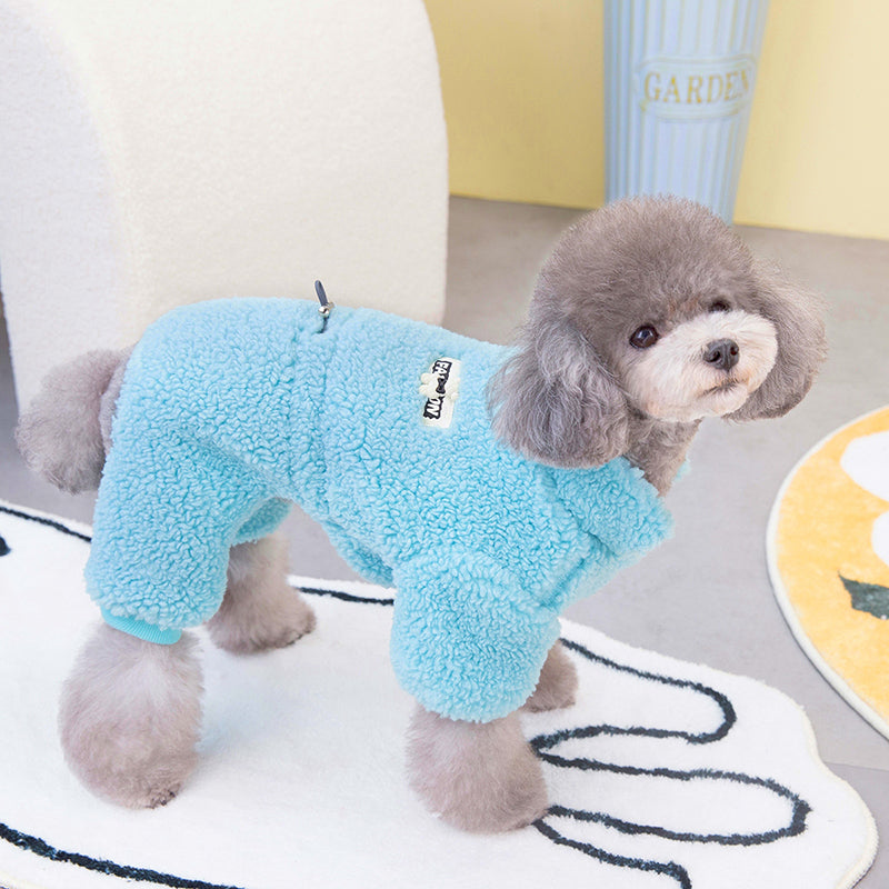 Warm Fleece Pet Overalls