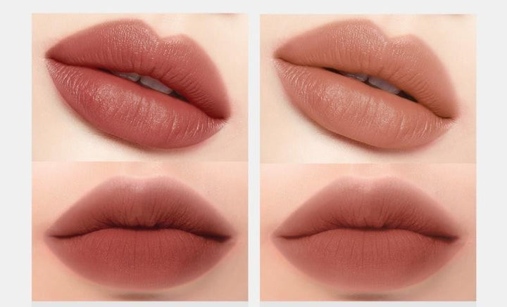 Lip Glaze Nude Milky Coffee Amber Pumpkin Cinnamon Milk Tea Double-headed Lipstick