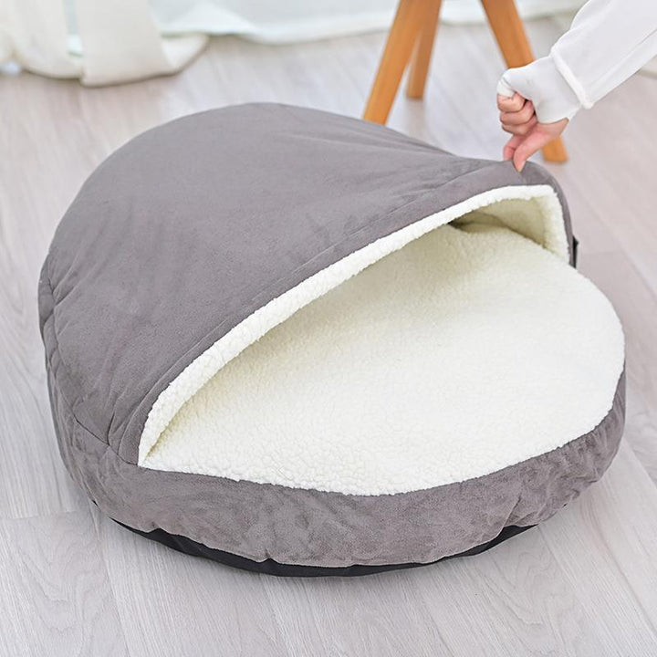 Detachable And Washable Cat Litter Winter Warm Closed - Trendha
