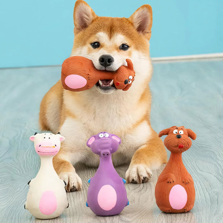 Interactive Bite-Resistant Squeaky Dog Chew Toy