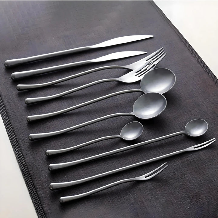 Elegant Retro Stainless Steel Cutlery Set