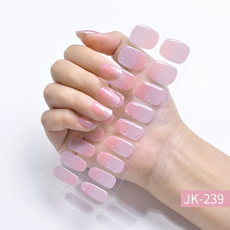 Ice Transparent Cat Eye Aurora Wear Nail Tip Nail Stickers