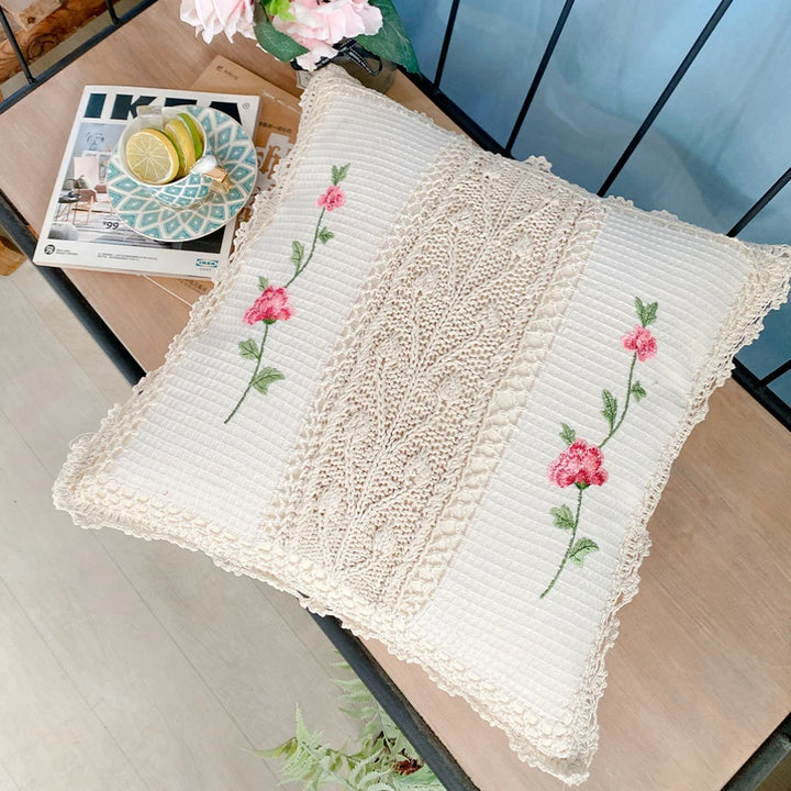 Handmade Woven Cotton Decorative Cushion Cover